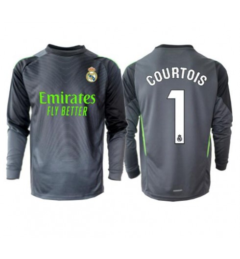 Moške Nogometnih dresov Real Madrid Thibaut Courtois #1 Vratar Tretji 2025-26 Dolgi rokavi Moške Nogometnih dresov Real Madrid Thibaut Courtois #1 Vratar Tretji 2025-26 Dolgi rokavi